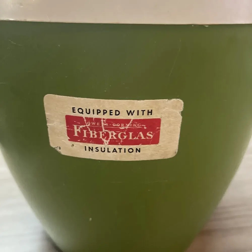 Vintage GHS Ware Hi-Kool Ice Bucket Avocado Green